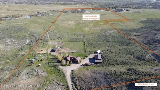 31 Cutoff Rd, Daniel, WY 83115 - aerial view of property's location with rural landscape