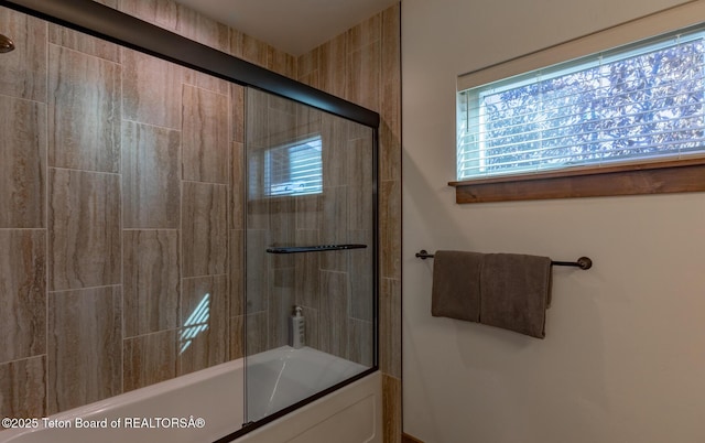 8494 Pronghorn Trl, Victor, ID 83455 - bathroom featuring enclosed tub / shower combo