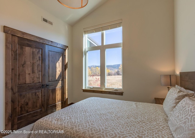 8494 Pronghorn Trl, Victor, ID 83455 - bedroom with vaulted ceiling