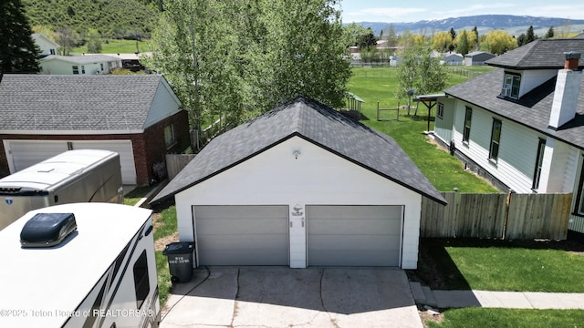 366 E 5th Ave, Afton, WY 83110 - view from above of property with mountains
