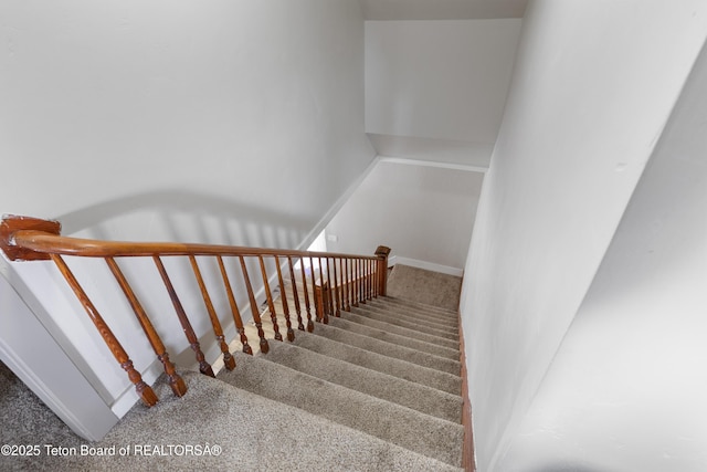 366 E 5th Ave, Afton, WY 83110 - staircase featuring carpet flooring and baseboards