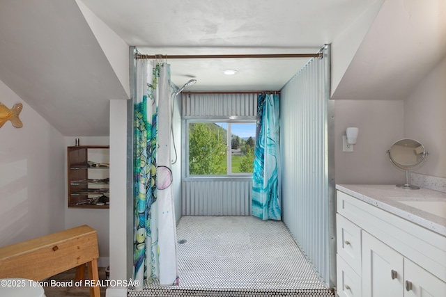 366 E 5th Ave, Afton, WY 83110 - full bath featuring vanity and curtained shower