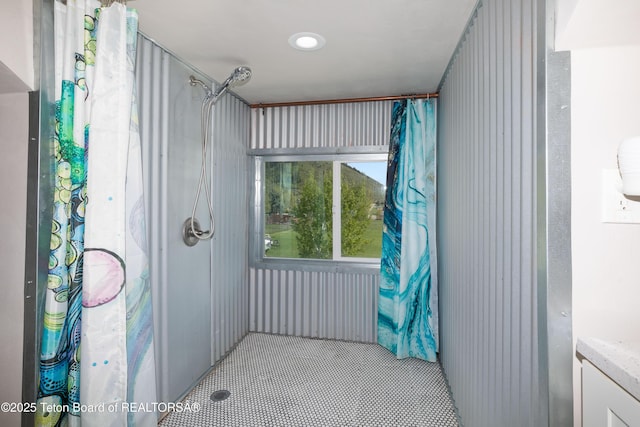 366 E 5th Ave, Afton, WY 83110 - bathroom featuring vanity and curtained shower