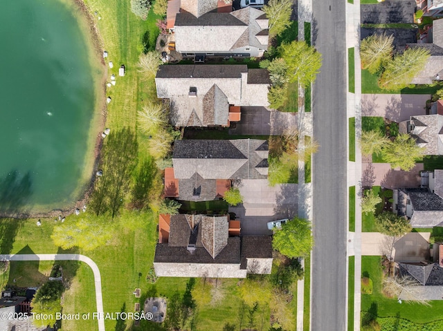 19 Moulton Ln, Victor, ID 83422 - aerial perspective of suburban area with a nearby body of water