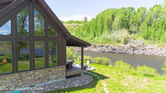 4641 N River Hollow Dr, Ashton, ID 83420 - view of yard featuring a water view