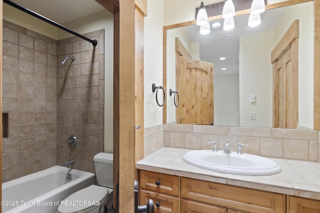 5725 W Caddis Fly Dr, Wilson, WY 83014 - full bathroom with vanity and shower / washtub combination