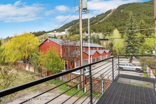 668 S Millward St, Jackson, WY 83001 - balcony with a forest view and a mountain view