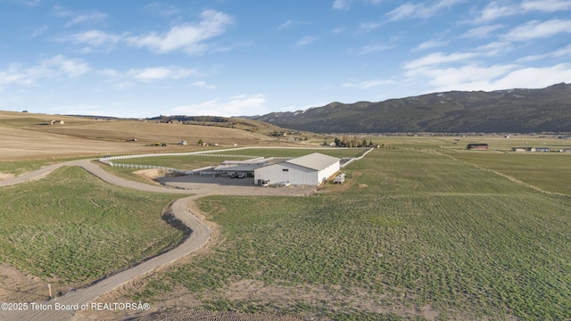 2399 Chapel Rd, Swan Valley, ID 83449 - aerial view of sparsely populated area featuring a mountain backdrop