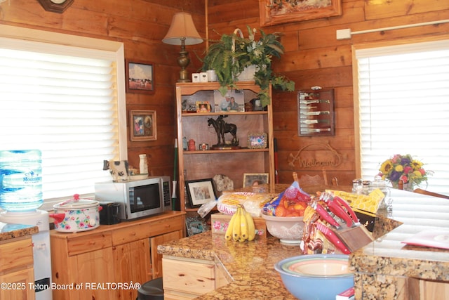 588 S Oak St, Labarge, WY 83123 - dining room featuring wooden walls