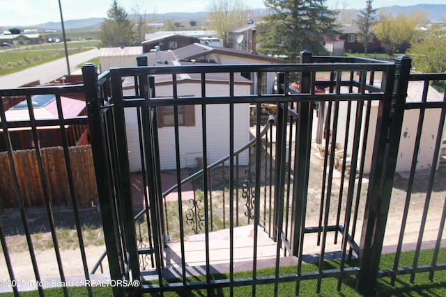 588 S Oak St, Labarge, WY 83123 - gate featuring a mountain view