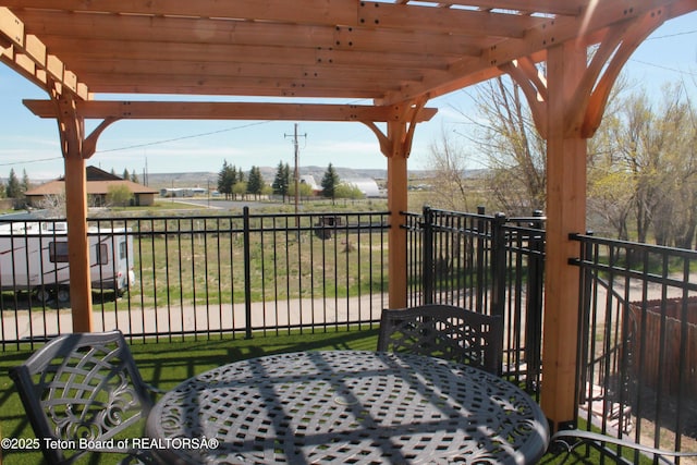 588 S Oak St, Labarge, WY 83123 - view of patio featuring a pergola