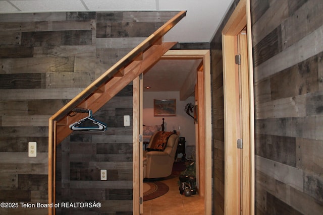 588 S Oak St, Labarge, WY 83123 - stairway with tile patterned flooring