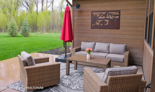 358 Solitude Ln, Tetonia, ID 83452 - view of patio / terrace featuring outdoor lounge area