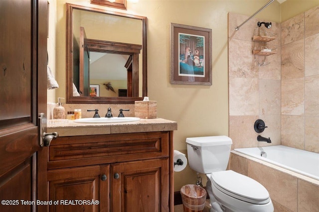 62 Hastings Dr, Victor, ID 83455 - full bath with vanity, toilet, and tiled shower / bath
