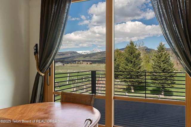 6827 S 1750 W, Victor, ID 83455 - balcony featuring a mountain view and a view of countryside