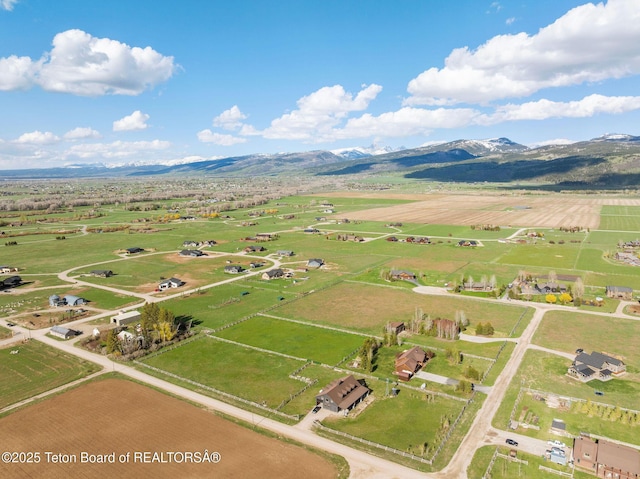 6827 S 1750 W, Victor, ID 83455 - aerial view of sparsely populated area with a mountainous background