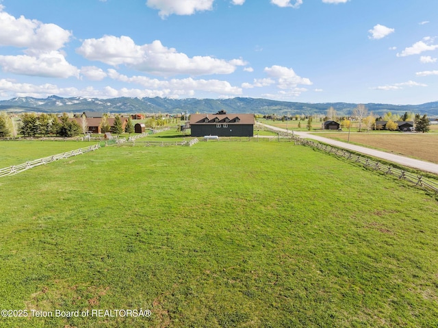 6827 S 1750 W, Victor, ID 83455 - view of rural area with agricultural land and a mountain backdrop