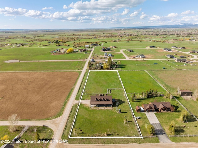 6827 S 1750 W, Victor, ID 83455 - aerial view of sparsely populated area featuring property parcel outlined