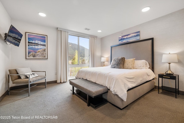 150 W Simpson Ave Unit 405, Jackson, WY 83011 - carpeted bedroom with baseboards and recessed lighting