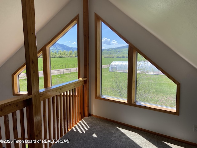 522 El Clark Ln, Smoot, WY 83126 - bonus room with plenty of natural light, carpet, and a mountain view