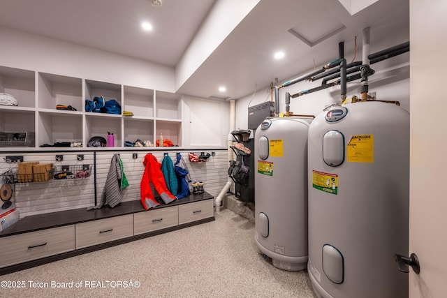 6960 Lupine Trl, Wilson, WY 83001 - utility room with electric water heater