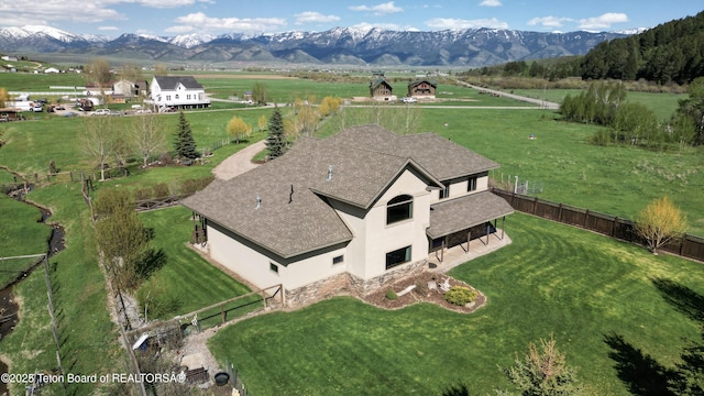 33 Wagon Rut Ln, Auburn, WY 83111 - view of rural area with agricultural land and a mountain backdrop