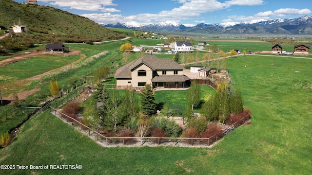 33 Wagon Rut Ln, Auburn, WY 83111 - view of rural area featuring a mountainous background