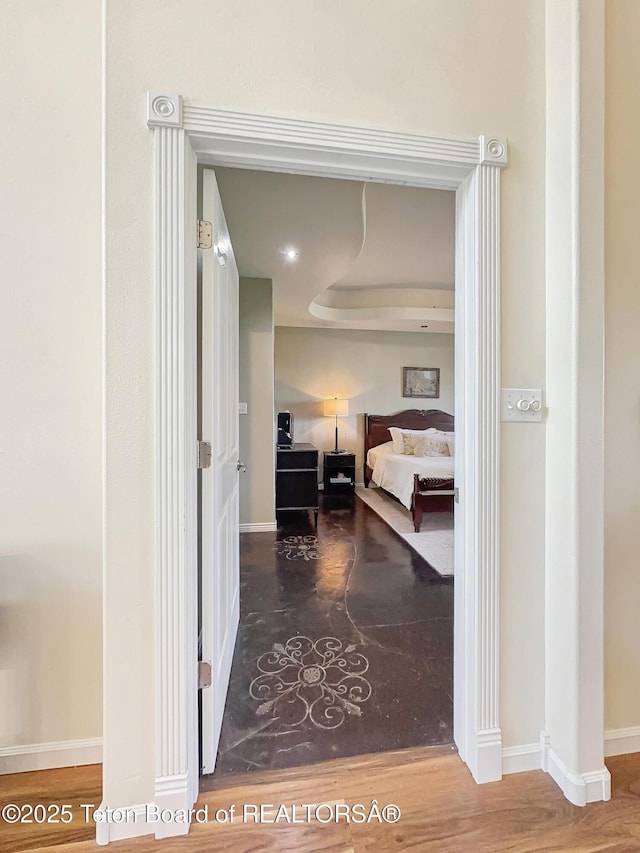 33 Wagon Rut Ln, Auburn, WY 83111 - corridor featuring wood finished floors and baseboards
