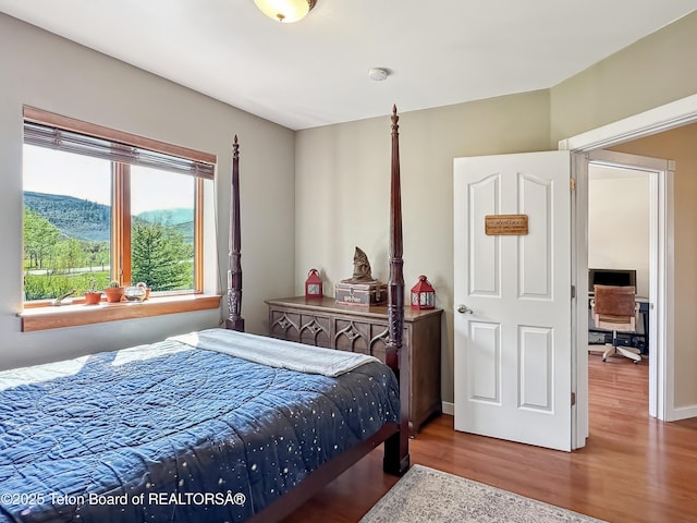 33 Wagon Rut Ln, Auburn, WY 83111 - bedroom with wood finished floors and an office area