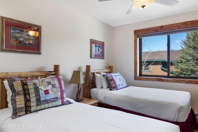 371 Snow King Loop, Jackson, WY 83001 - bedroom featuring ceiling fan