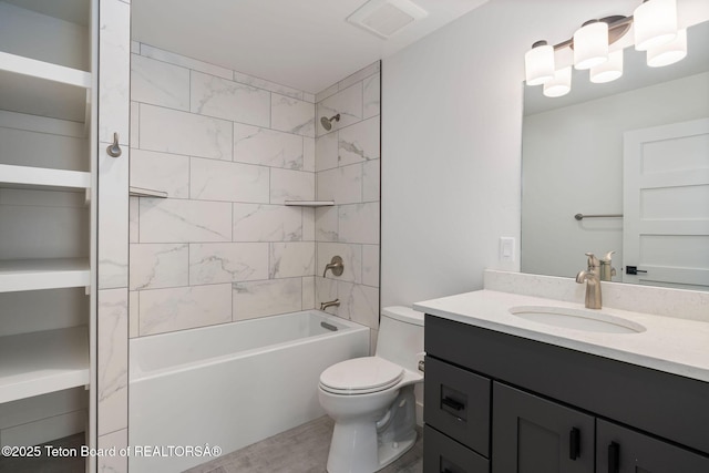 185 Columbine St, Alpine, WY 83128 - full bath featuring toilet, vanity, and washtub / shower combination