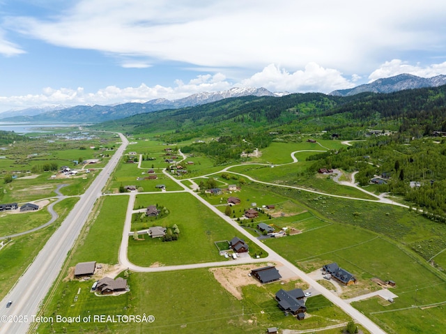 57 Lynx Trl, Alpine, WY 83128 - aerial view of a water and mountain view