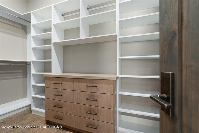 5727 Forest Ridge Rd, Victor, ID 83455 - walk in closet with wood finished floors