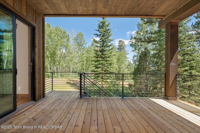 5727 Forest Ridge Rd, Victor, ID 83455 - view of wooden terrace
