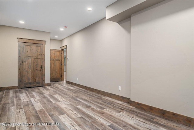 5727 Forest Ridge Rd, Victor, ID 83455 - basement featuring recessed lighting and wood finished floors