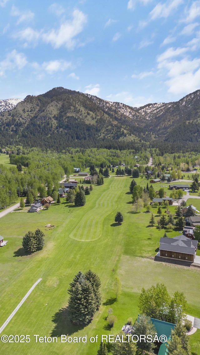 405 Vista Dr, Star Valley Ranch, WY 83127 - mountain view with a local golf course