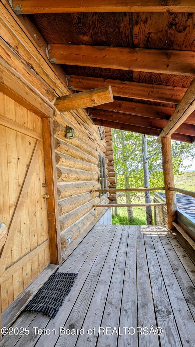 10559 Rammell Mountain Rd, Tetonia, ID 83452 - view of wooden terrace