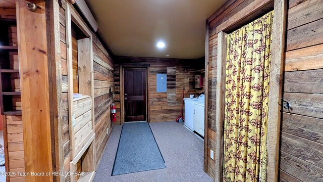 10559 Rammell Mountain Rd, Tetonia, ID 83452 - interior space featuring washer and dryer and electric panel