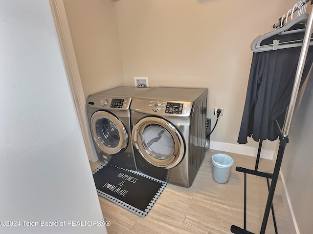 2929 Iron Wood Dr, Driggs, ID 83422 - laundry room with independent washer and dryer and baseboards