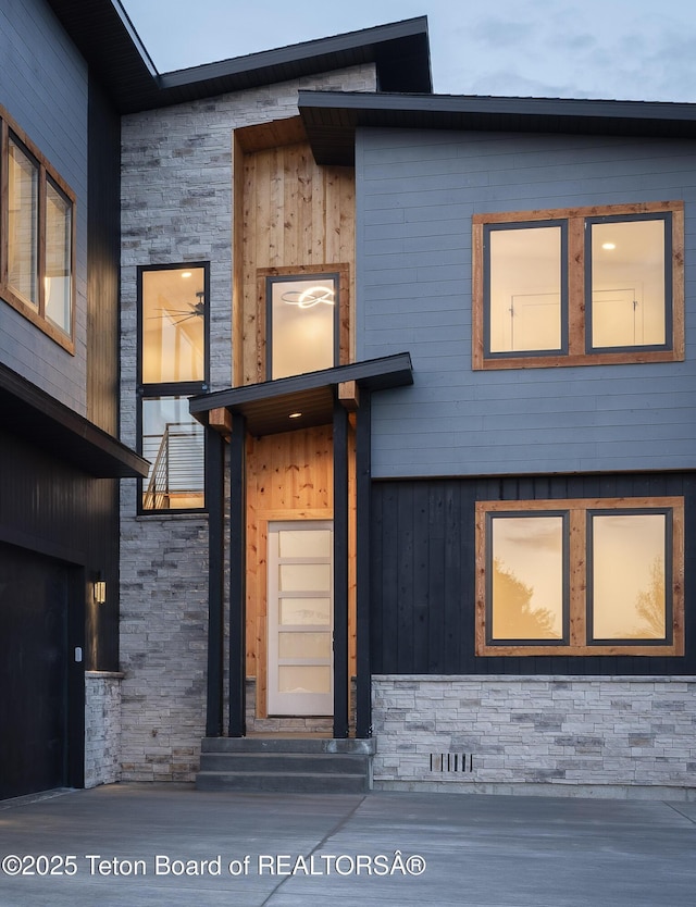 155 Sagewood Dr, Driggs, ID 83422 - view of front facade featuring stone siding