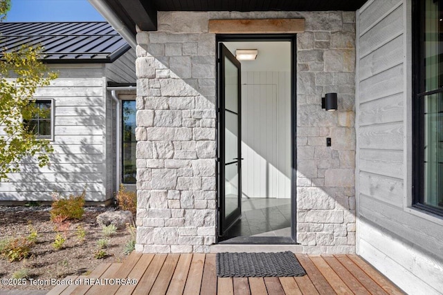 900 Mountain Bluebird Ct, Driggs, ID 83422 - view of exterior entry with stone siding