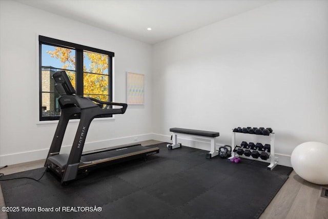 900 Mountain Bluebird Ct, Driggs, ID 83422 - workout room with baseboards
