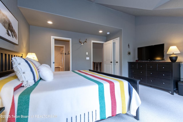 125 Cobble Creek Ln Unit 75, Driggs, ID 83422 - carpeted bedroom with recessed lighting, a closet, and ensuite bathroom