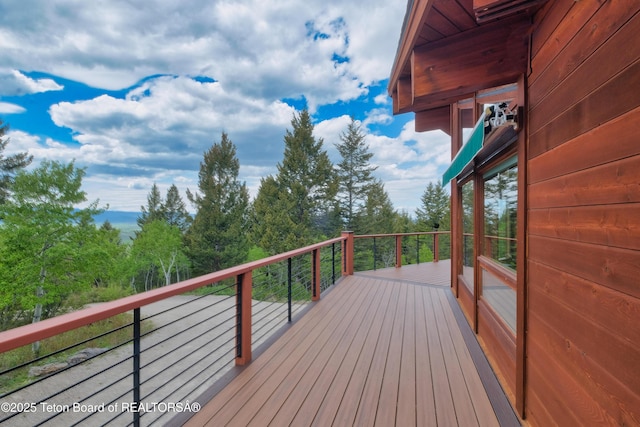 3190 Sorensen Creek Dr, Victor, ID 83455 - view of wooden deck
