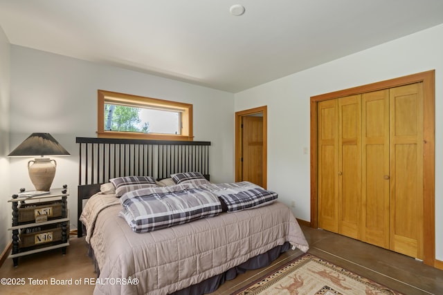 25000 N Deer Ct, Moran, WY 83013 - bedroom featuring baseboards and a closet