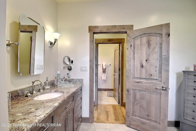 1795 Fumarole Dr, Victor, ID 83455 - bathroom with vanity and tile patterned flooring