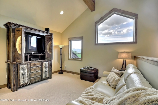 1795 Fumarole Dr, Victor, ID 83455 - living area with carpet floors and recessed lighting
