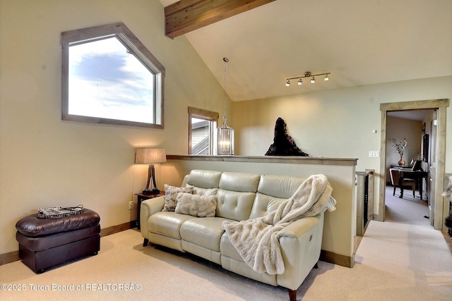 1795 Fumarole Dr, Victor, ID 83455 - living room with light carpet and baseboards