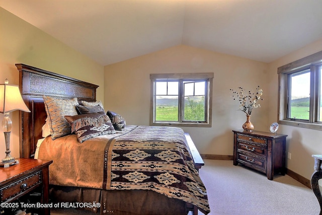 1795 Fumarole Dr, Victor, ID 83455 - bedroom featuring carpet flooring and lofted ceiling