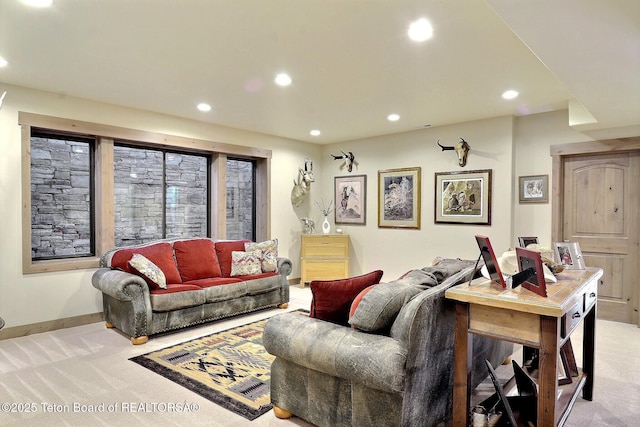 1795 Fumarole Dr, Victor, ID 83455 - living room with light carpet and recessed lighting